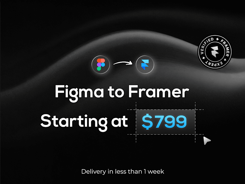 Cover image for Figma to Framer Website Development