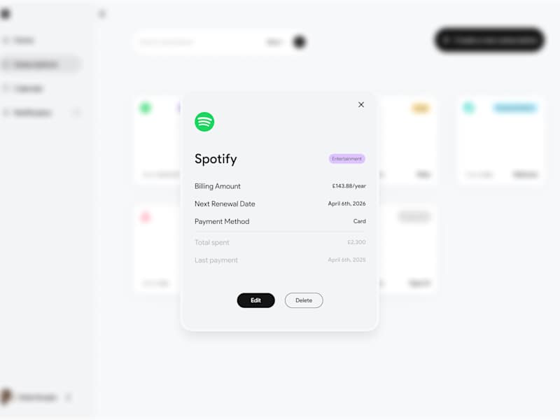 Cover image for Nextsub Subscription Management Web App Design