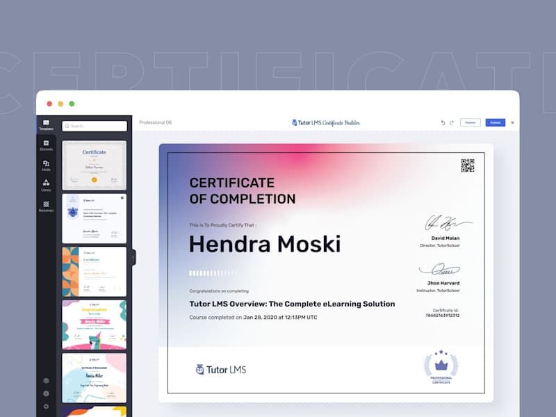Cover image for Certificate Builder