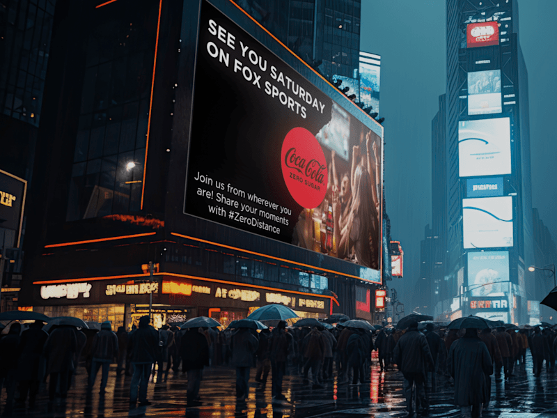 Cover image for Campaign Strategy & Creative Design for Coke Zero x FOX Sports