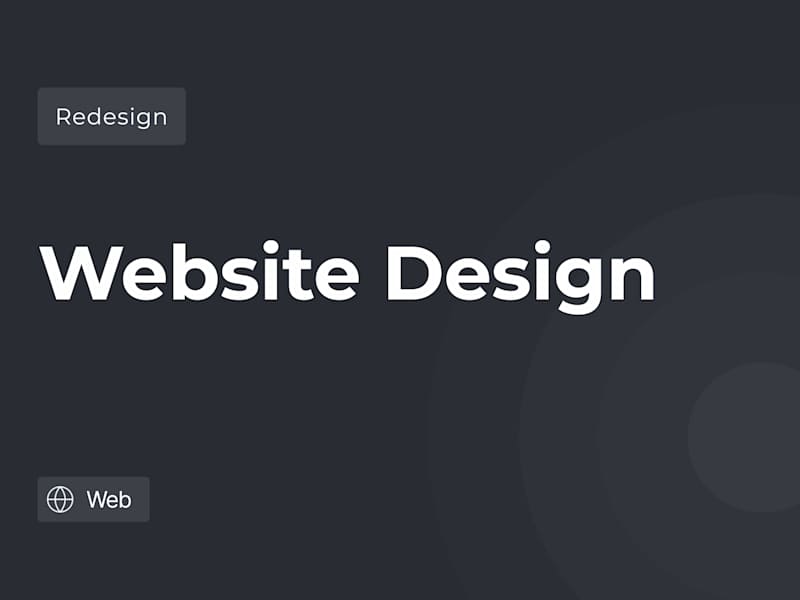 Cover image for Website Design 