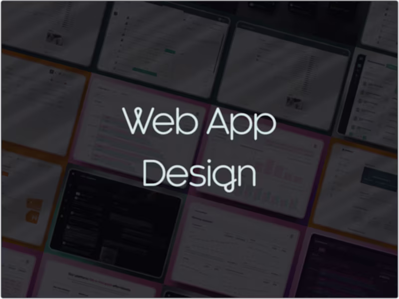 Cover image for Web App Design