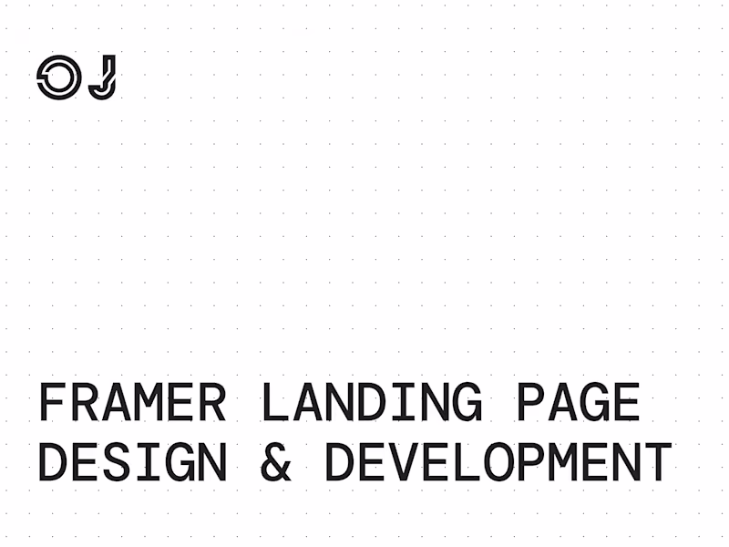 Cover image for Framer Landing Page (Design & Development)