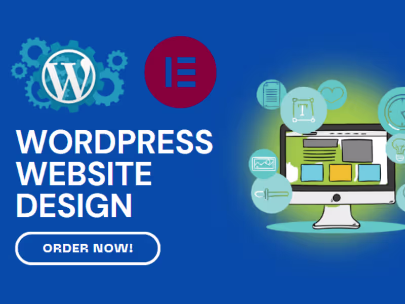 Cover image for Create Responsive, Stunning WordPress Website, WordPress Design 