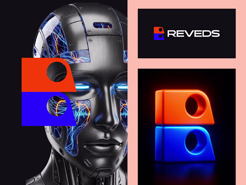 Cover image for REVEDS: Intelligent Software, Real Impact A futuristic branding