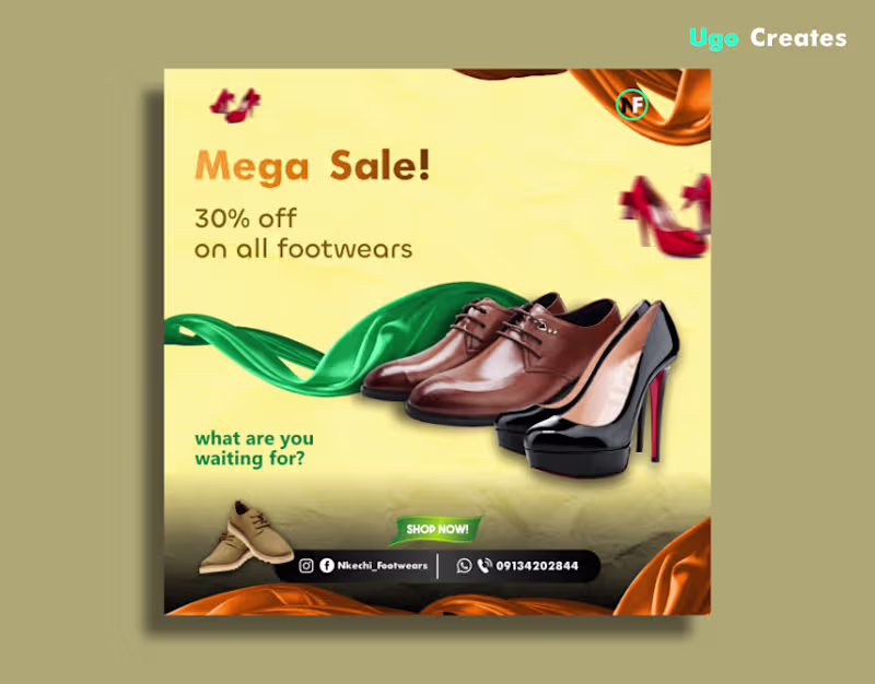 Cover image for Social Media Design For Nkechi Footwears