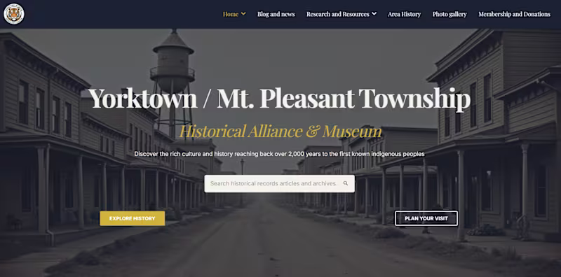 Cover image for Fresh and modern history museum website