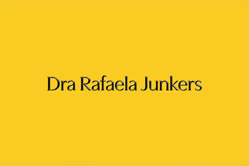 Cover image for Dra Rafaela Junkers — Biomedical Esthetician