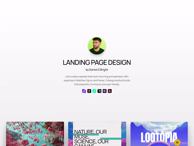 Cover image for Landing Page • Design