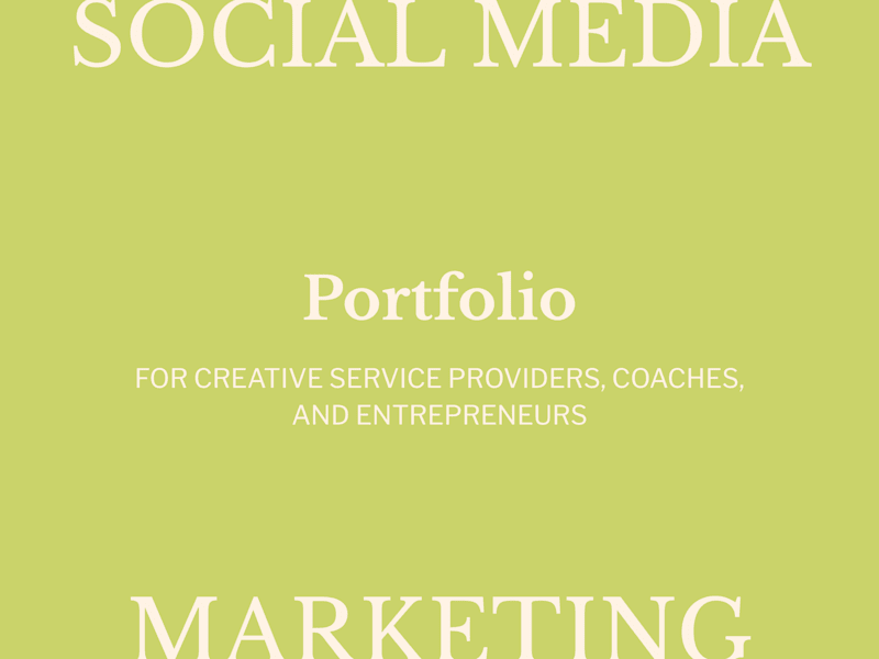 Cover image for Social Media Marketing Portfolio