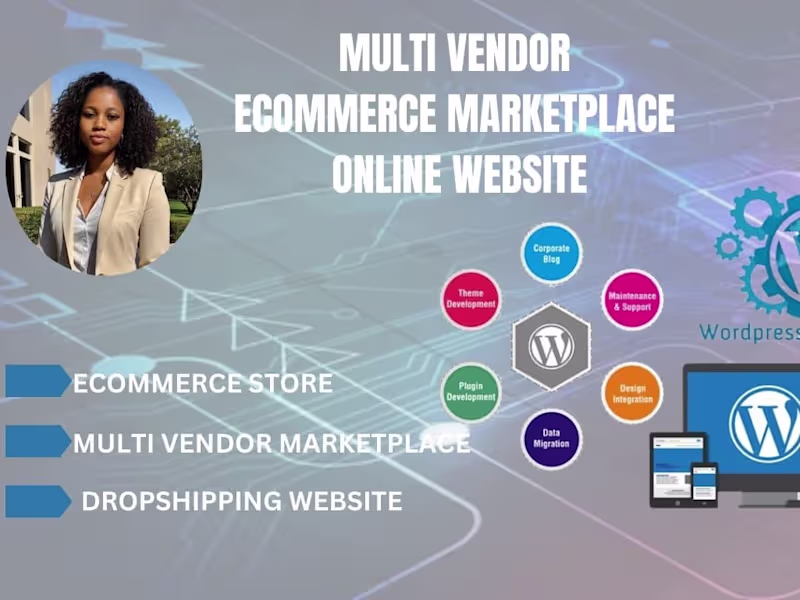 Cover image for I will create a professional multi vendor ecommerce  website