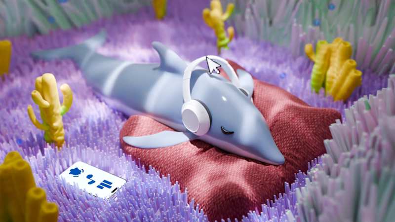 Cover image for Dolhpin app 3D motion design
