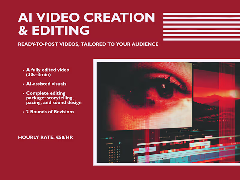 Cover image for Distinctive Videos with AI Visuals & Editing