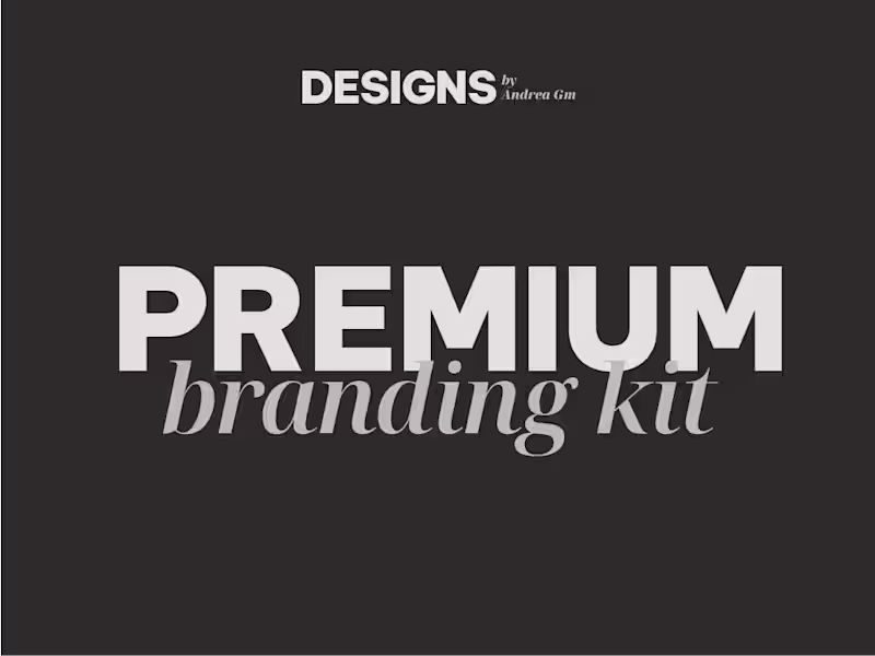 Cover image for Premium Branding Kit
