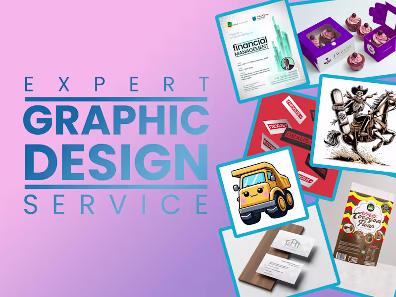Cover image for Expert Graphics Design -Art/Illustration/Flyers/Brochures & more
