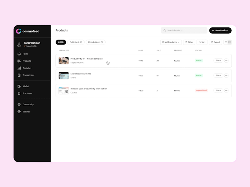 Cover image for Product Listing Page - SaaS Web Design