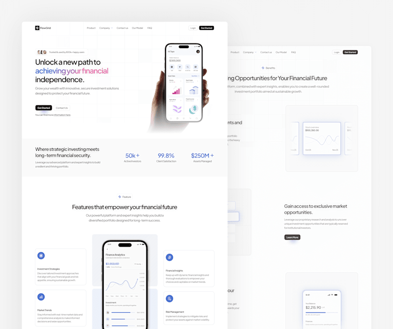Cover image for FlowGrid Financial Template Development