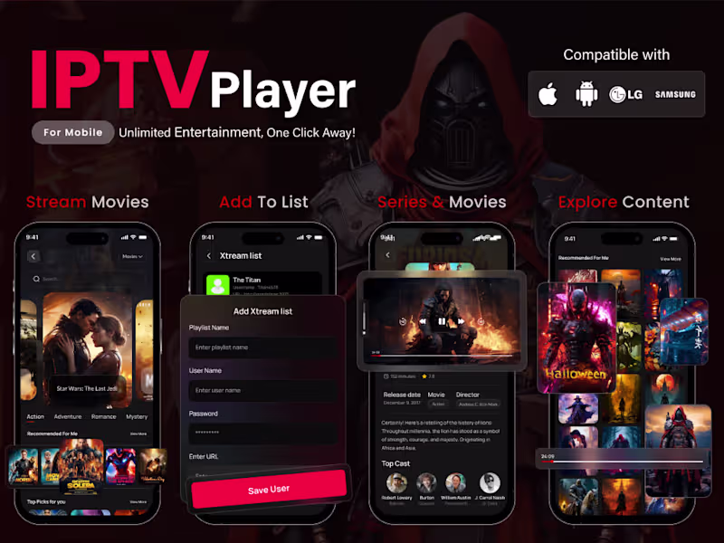 Cover image for Vision IPTV Player Android App Development