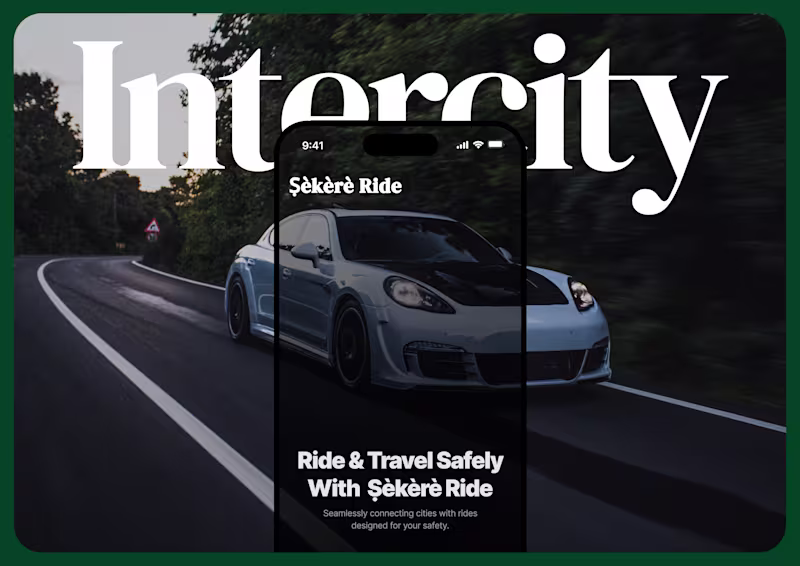 Cover image for Sekere Ride — a Safe & Flexible Inter-City Ride