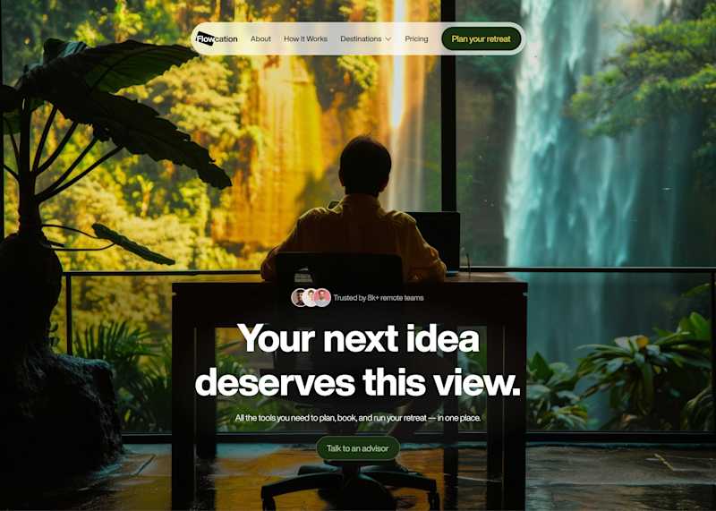 Cover image for Flowcation SaaS Landing Page for Conversion