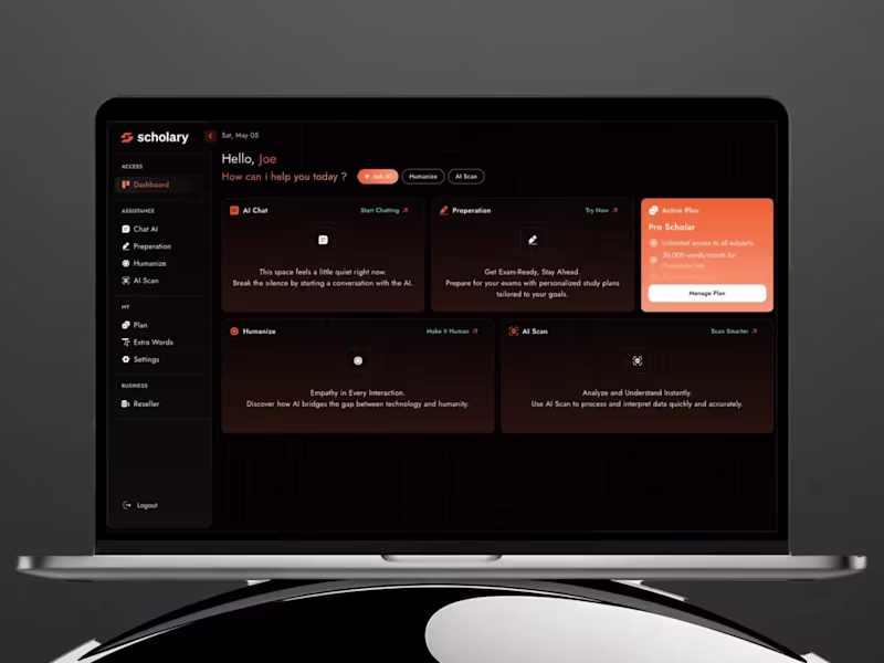 Cover image for Scholary - An AI Academic Platform