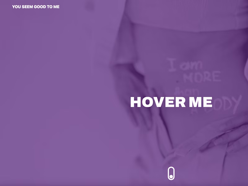 Cover image for YOU SEEM GOOD TO ME