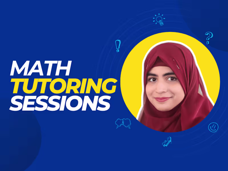 Cover image for Math Tutor Expert | Mathematician | ACT, SAT, GRE, GED, IB MYP