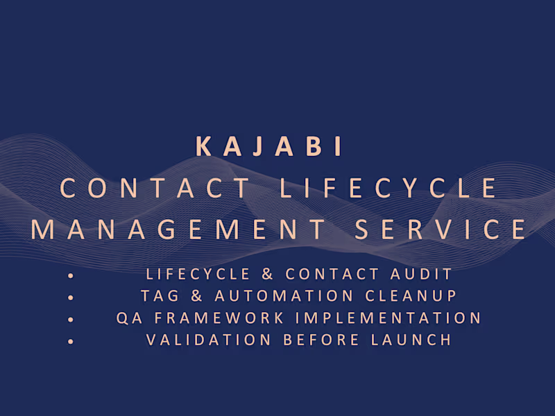 Cover image for Kajabi Contact Lifecycle Management Service