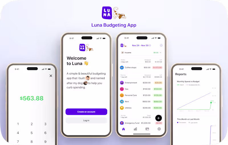 Cover image for Luna Budgeting App