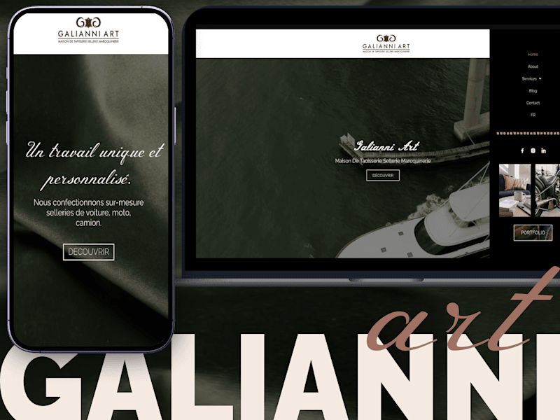 Cover image for Galianni Art Website & Brand design