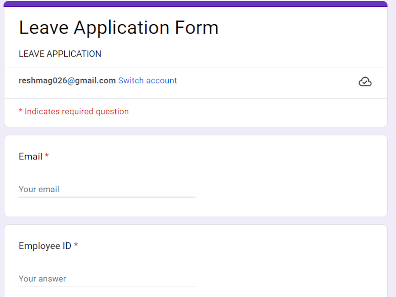 Cover image for Leave Tracking System Automation using Google forms & sheet