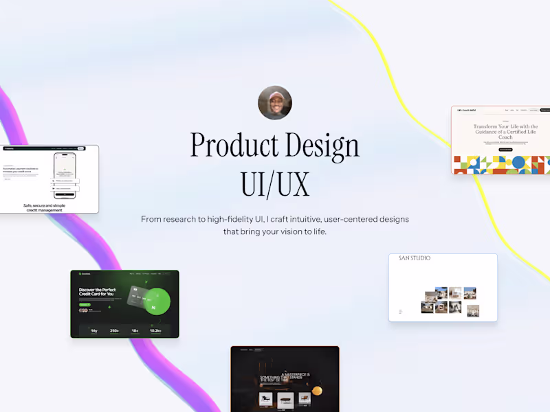 Cover image for Product Design - UI/UX