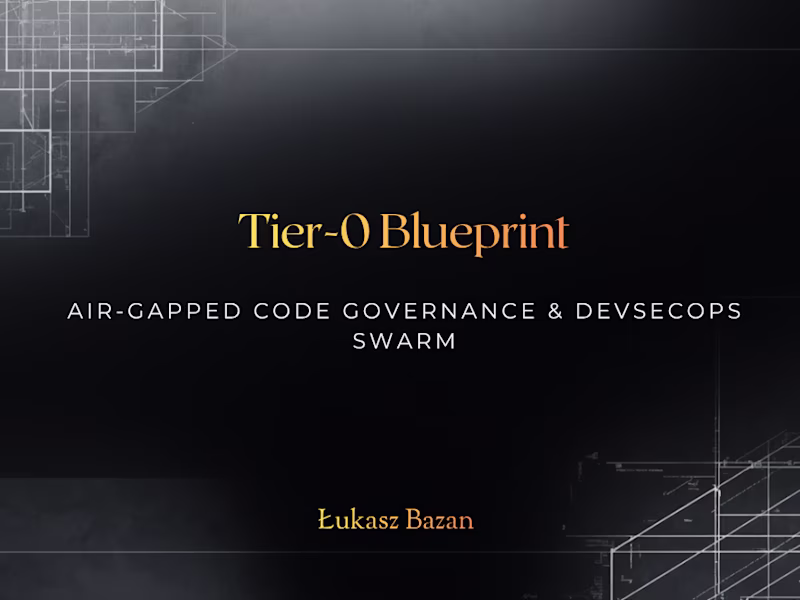 Cover image for Tier-0 Blueprint:Air-Gapped Code Governance & DevSecOps Swarm