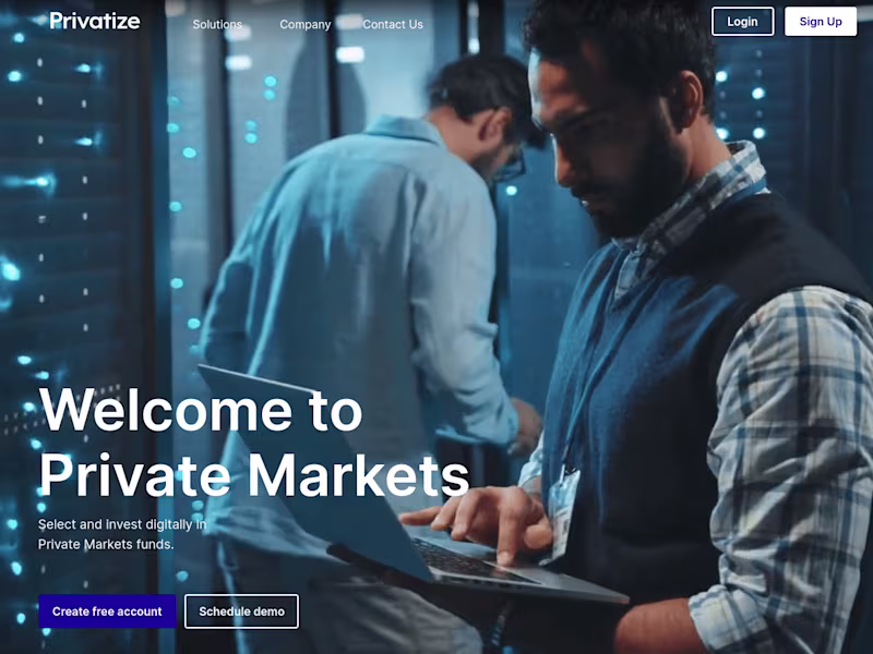 Cover image for Privatize - Private Markets Funds Broker