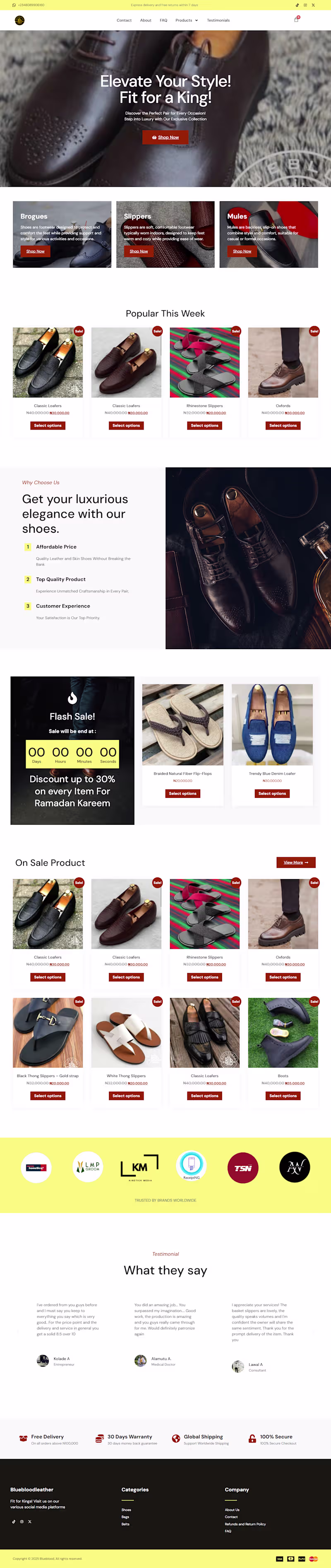 Cover image for Bluebloodleatherworks | E-commerce store