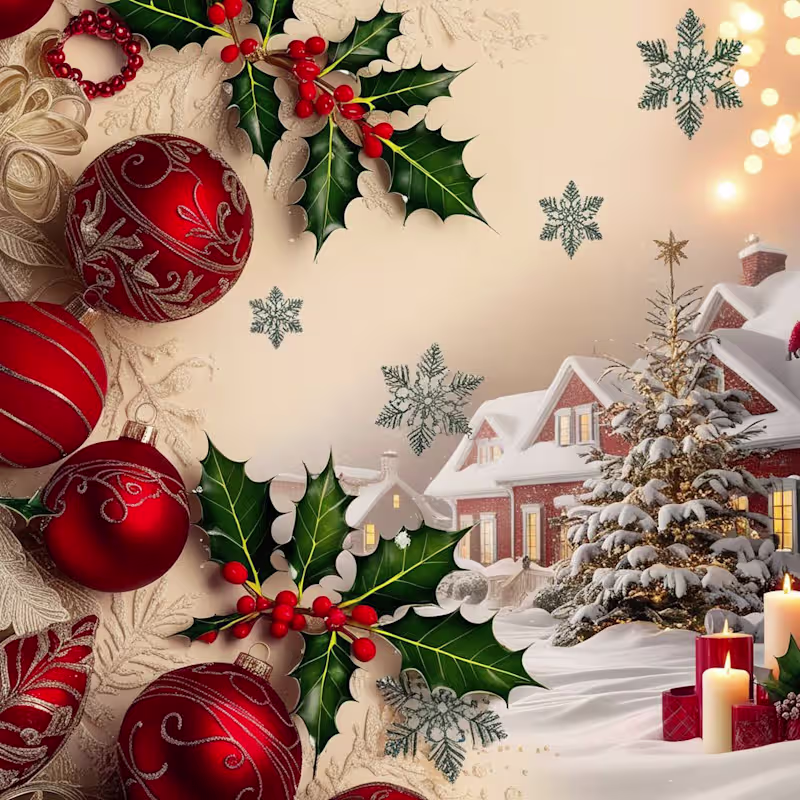 Cover image for christmas background celebration :: Behance