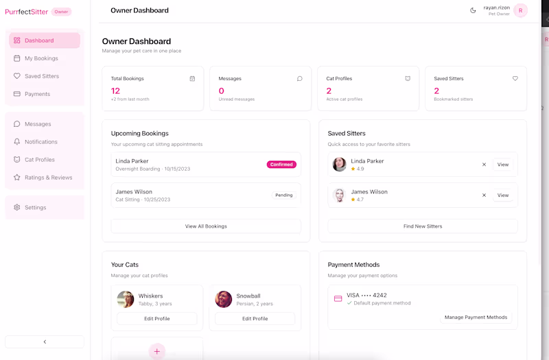 Cover image for PurfectSitter is a leading cat sitting service, offering a u...