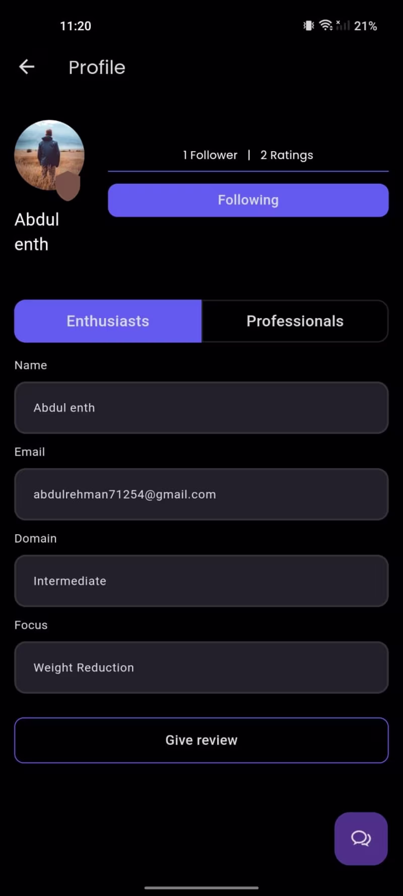 Cover image for Fitness App