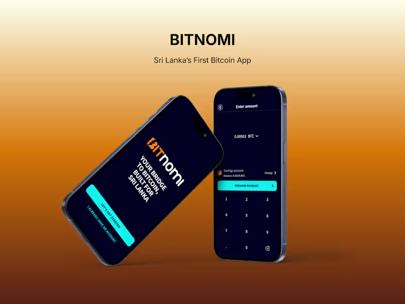 Cover image for Designing Bitnomi: Sri Lanka's First Bitcoin App