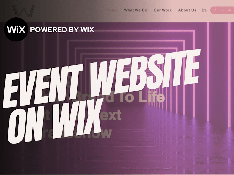 Cover image for Striking Event Website Designed on Wix for Word Up Production