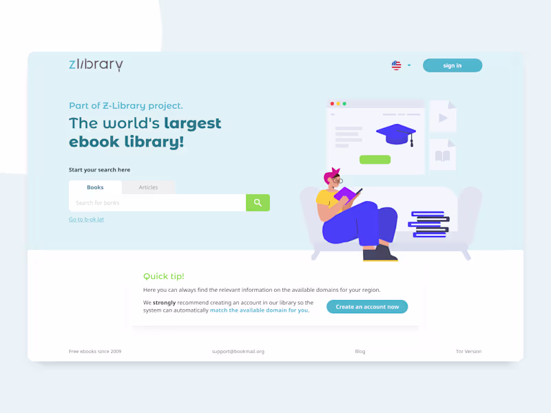 Cover image for Online Library Landing Page