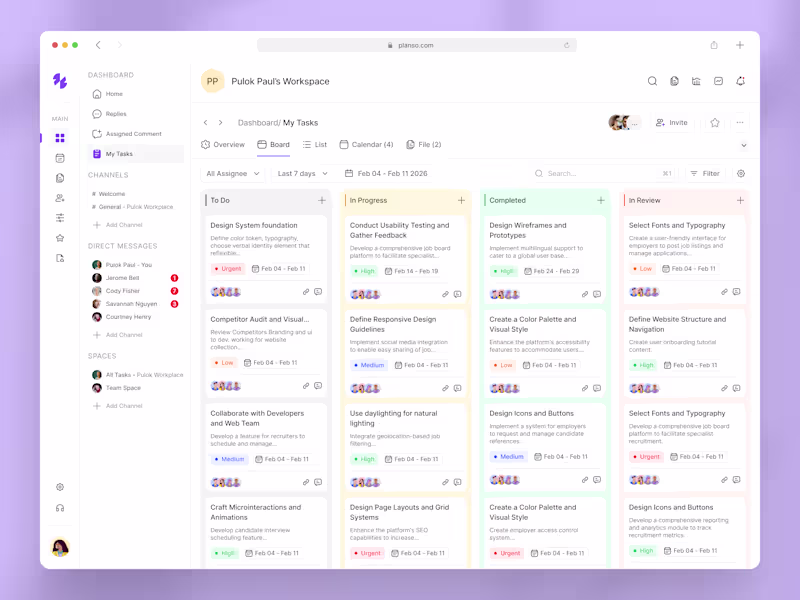 Cover image for Task Management Board UI/UX for