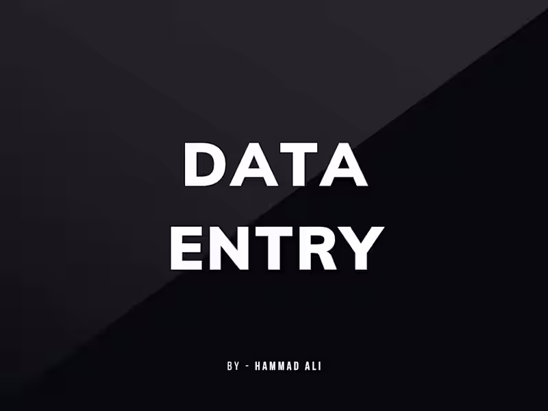 Cover image for Data Entry Expert