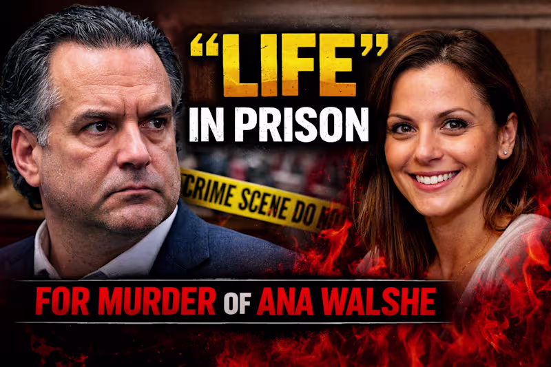 Cover image for True-Crime Thumbnail Design “Life in Prison:The Ana Walshe Case”