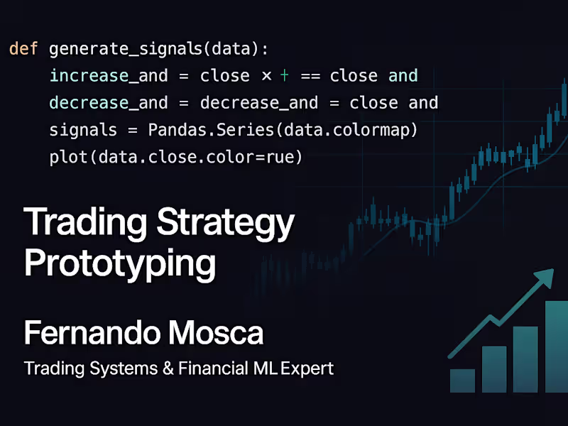 Cover image for  Your trading idea into a working, backtestable strategy