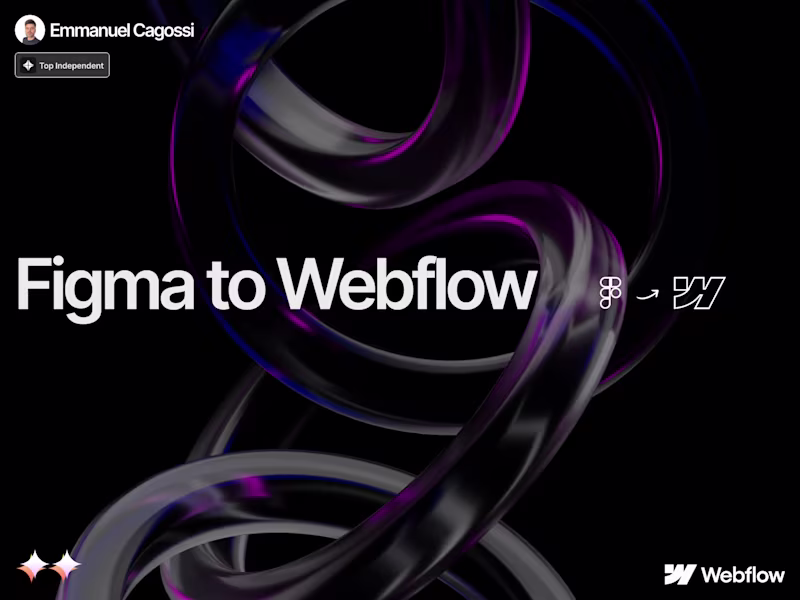 Cover image for Figma to Webflow :: Pixel-Perfect & SEO-Optimized Development