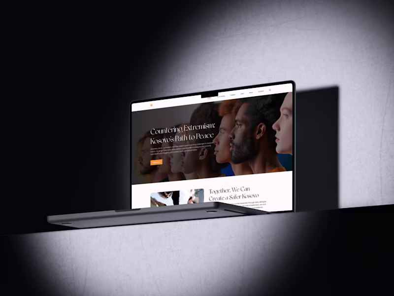 Cover image for Countering Extremism: Kosovo’s Path to Peace – Web Design