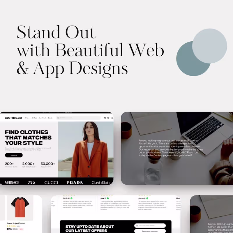 Cover image for Clothing Store Web & APP Design