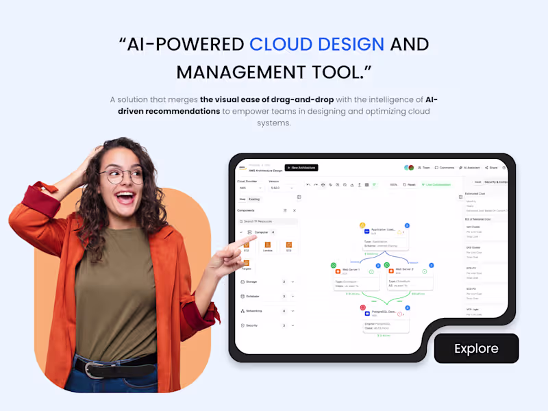 Cover image for AI-Powered Cloud Design & Management No Code Tool
