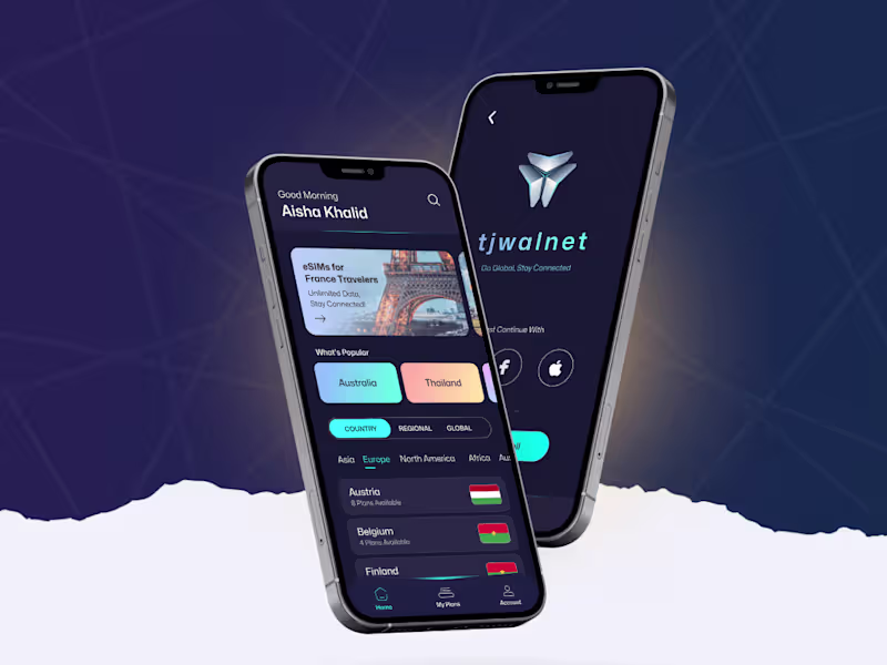 Cover image for Tjwal Net - eSim Provider App